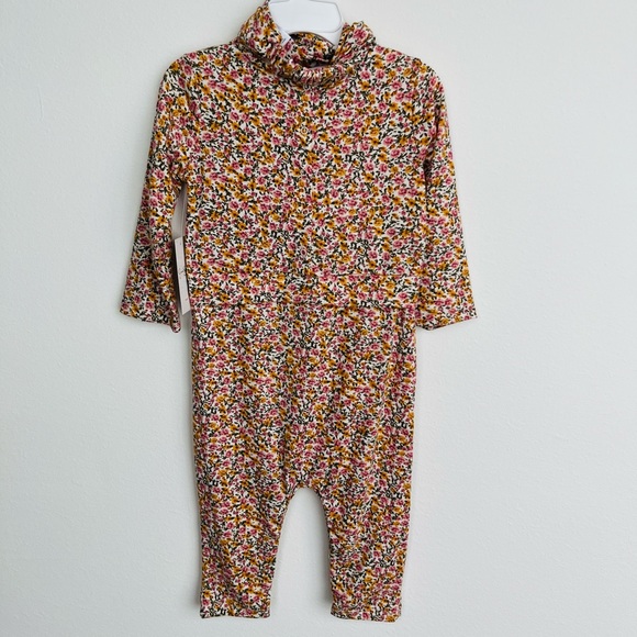 NWT Jessica Simpson Baby Girls Floral Coverall and Headband Set Size 24 Months - Picture 5 of 9